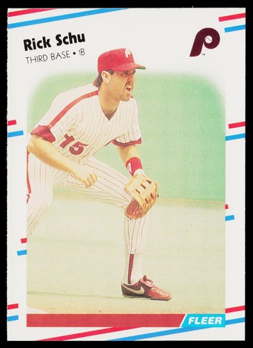 1988 fleer 316 rick schu - rick,