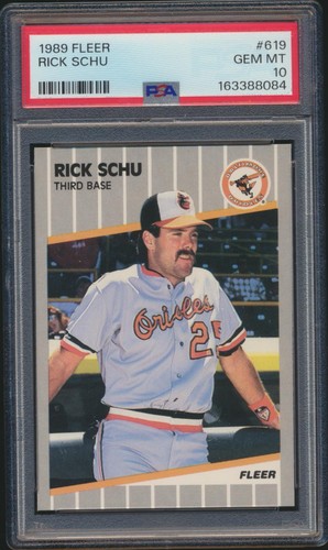 1989 fleer rick schu - fleer, psa