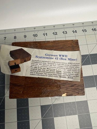 German wwii schu mine shoe - german,