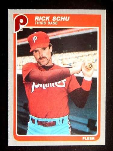 Rick schu 100 fleer 1985 - rick,