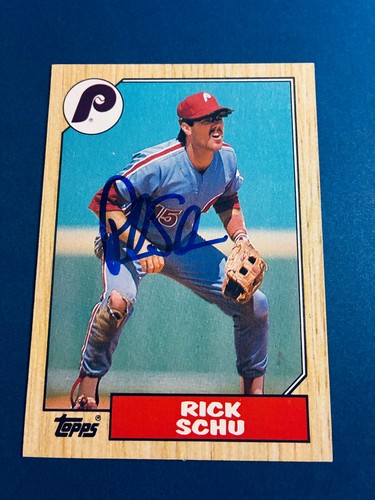 Rick schu 1987 - 1987, topps