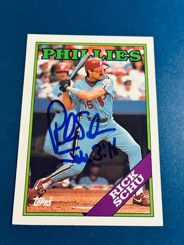 Rick schu 1988 topps - rick,