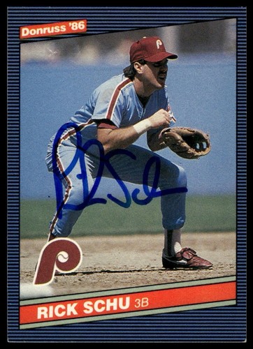 Rick schu 1986 donruss - rick,