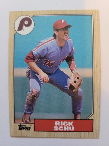 1987 topps rick schu - rick,